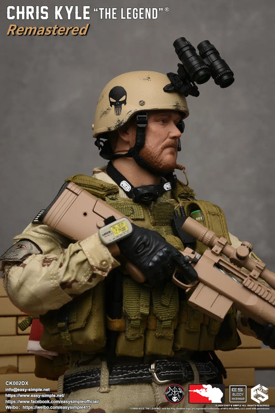 Chris Kyle "The Legend"® RMST DLX, Weapon Set & Custom Headsculpt COMBO - MINT IN BOX