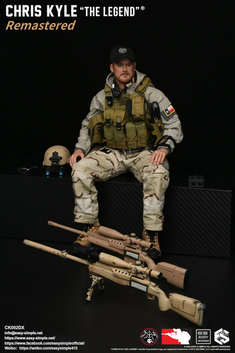 Load image into Gallery viewer, Chris Kyle &quot;The Legend&quot;® RMST DLX, Weapon Set &amp; Custom Headsculpt COMBO - MINT IN BOX
