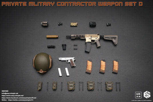 Private Military Contractor Weapon Set D - MINT IN BOX