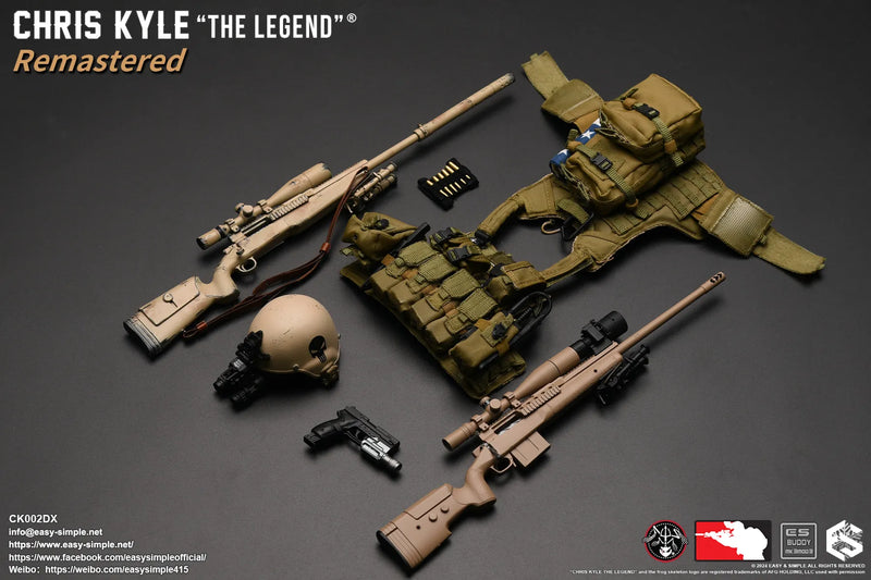 Load image into Gallery viewer, Chris Kyle &quot;The Legend&quot;® RMST DLX, Weapon Set &amp; Custom Headsculpt COMBO - MINT IN BOX
