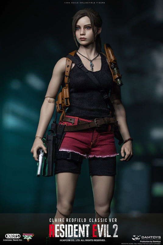 Resident Evil 2 Claire Redfield - Red Female Vest & Short Shorts