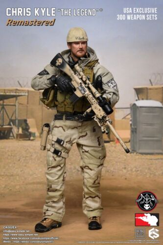 Load image into Gallery viewer, Marc Lee, Chris Kyle Deluxe &amp; Weapon Set COMBO MINT IN BOX
