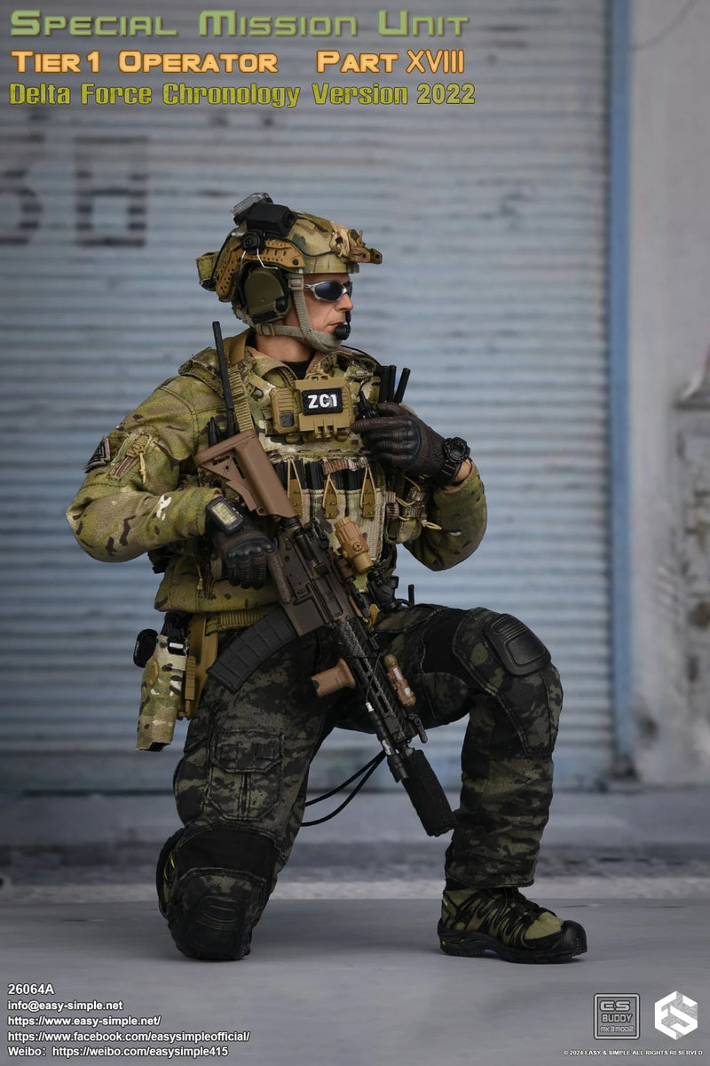 Load image into Gallery viewer, Delta Force SMU Tier 1 Op. A - Black Multicam Combat Uniform
