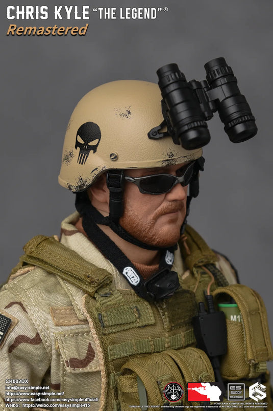 Chris Kyle "The Legend"® RMST DLX, Weapon Set & Custom Headsculpt COMBO - MINT IN BOX