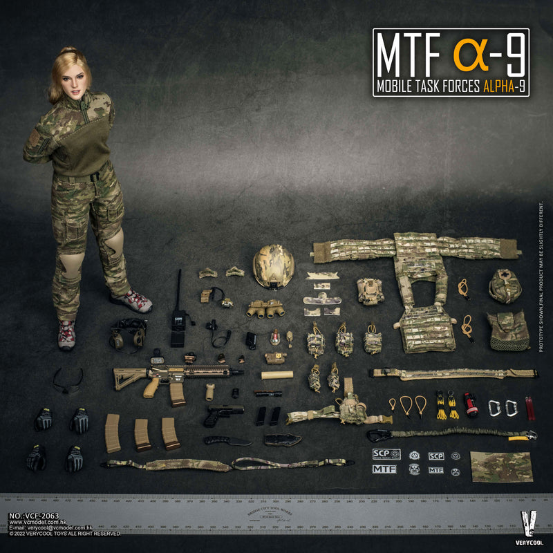 Load image into Gallery viewer, Mobile Task Force Alpha-9 - Female Multicam Combat Uniform
