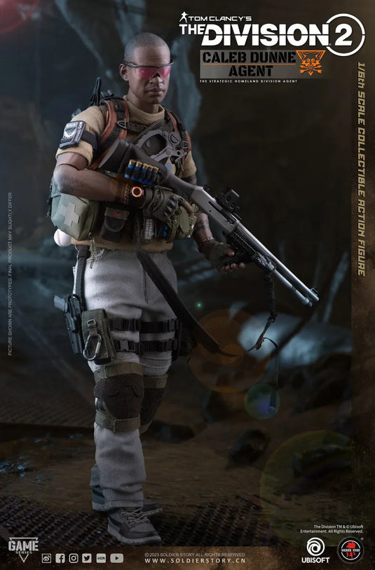 The Division 2 Caleb Dunne Agent - Black Glasses w/Pink Lenses