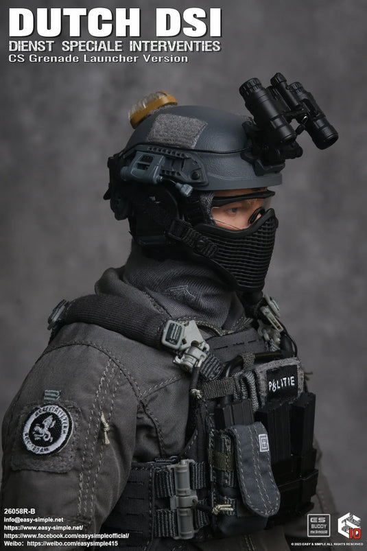 Dutch DSI Grenade Launcher Ver - Grey Helmet w/NVG Set