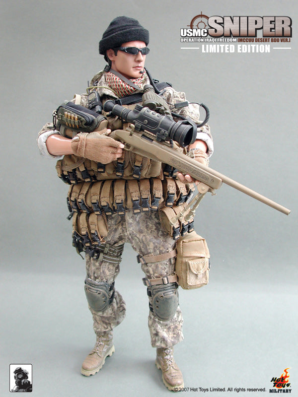 Load image into Gallery viewer, USMC Sniper OIF MCCUU Desert BDU Ver. LIMITED EDITION - MINT IN BOX
