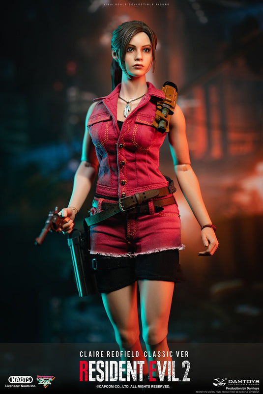 Resident Evil 2 Claire Redfield - Red Female Vest & Short Shorts