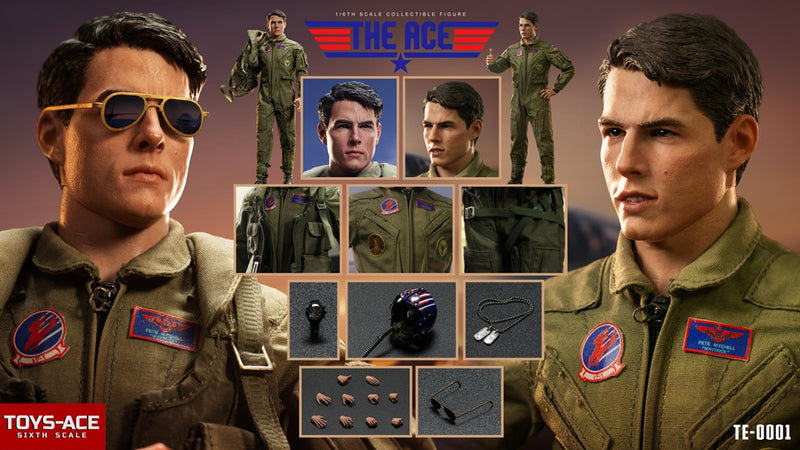 Load image into Gallery viewer, The Ace - Maverick - OD Green Nomex Flight Suit w/Patches
