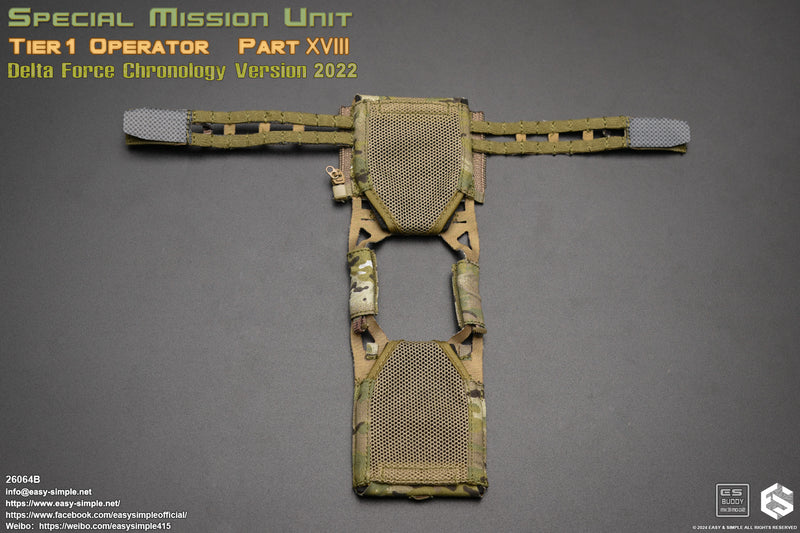 Load image into Gallery viewer, Delta Force SMU Tier 1 Op. - Multicam SPC Swimmer Cut Plate Carrier w/Pouches
