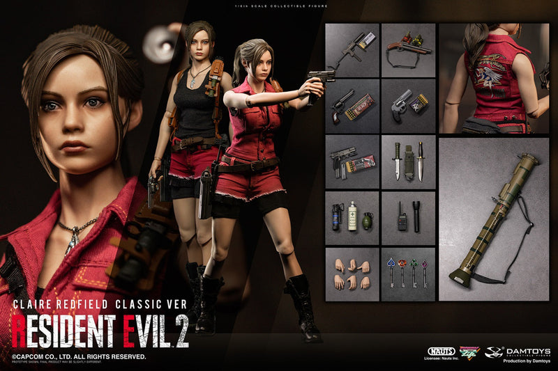 Load image into Gallery viewer, Resident Evil 2 Claire Redfield - Red Female Vest &amp; Short Shorts
