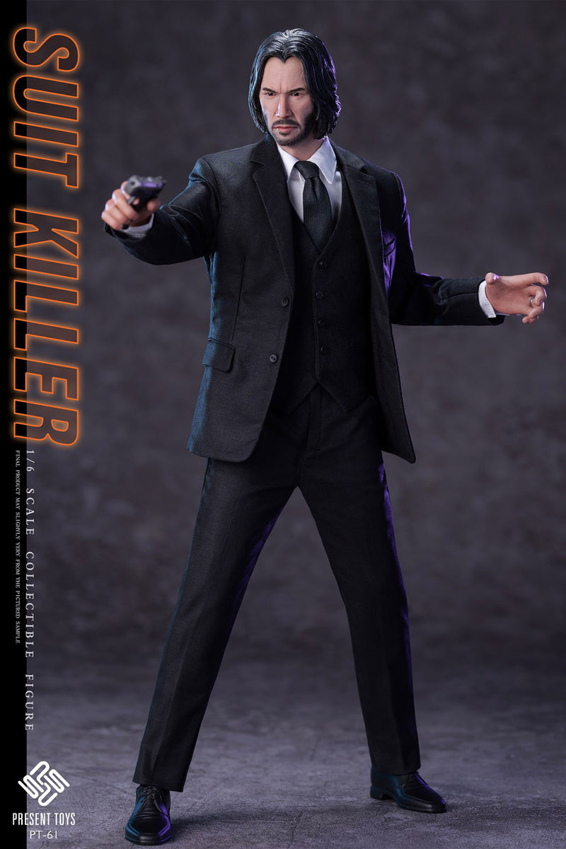 Load image into Gallery viewer, Suit Killer - Male Black Suited Body w/Stand
