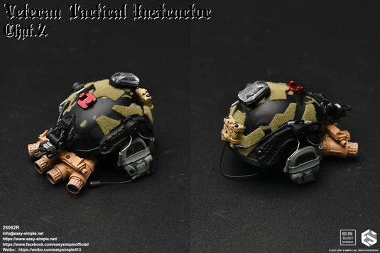 Veteran Tactical Instructor Z - Black Multicam Helmet