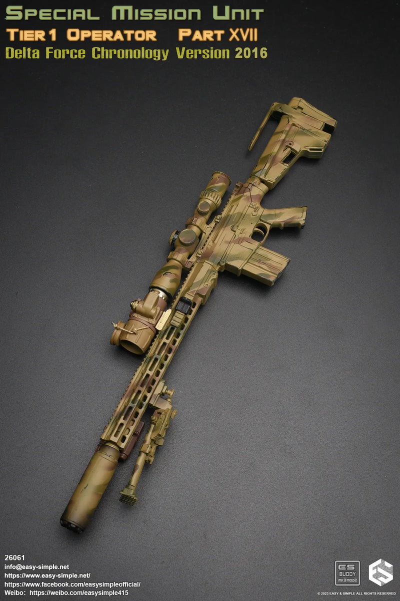 Load image into Gallery viewer, Delta Force SMU Tier 1 Op - Camo Sniper Rifle w/Attachment Set
