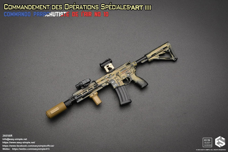 Load image into Gallery viewer, French Commandement - Camo HK416 Rifle w/Attachment Set
