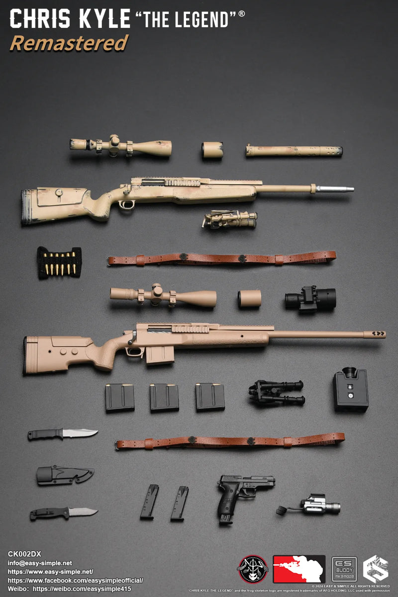 Load image into Gallery viewer, Chris Kyle &quot;The Legend&quot;® RMST DLX, Weapon Set &amp; Custom Headsculpt COMBO - MINT IN BOX
