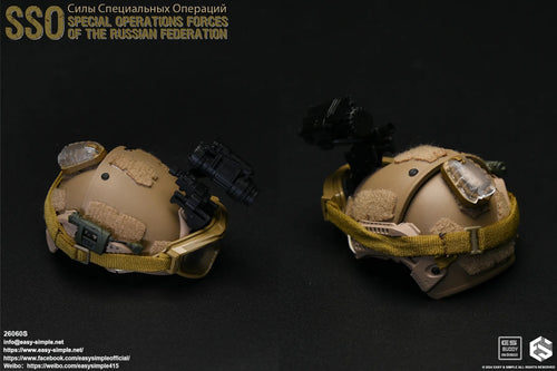 Russian SSO - Tan Helmet w/NVG & Goggles Set