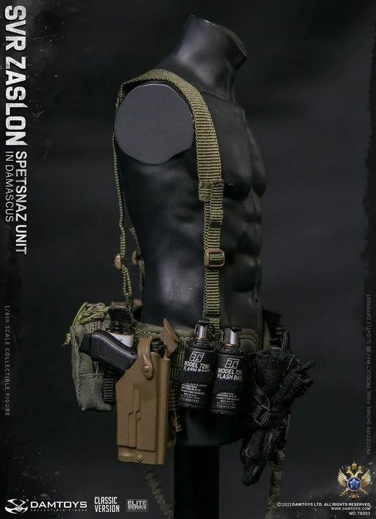 Spetsnaz SVR Zaslon - 9mm Pistol w/Complete Battle Belt & Gear Set
