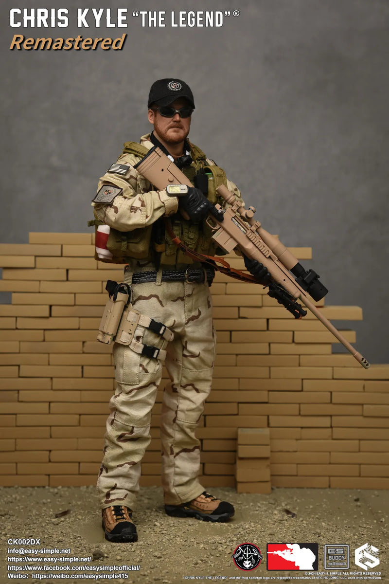 Load image into Gallery viewer, Chris Kyle &quot;The Legend&quot;® RMST DLX, Weapon Set &amp; Custom Headsculpt COMBO - MINT IN BOX
