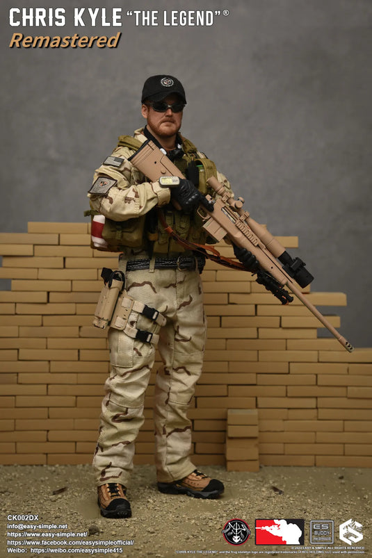 Chris Kyle "The Legend"® RMST DLX, Weapon Set & Custom Headsculpt COMBO - MINT IN BOX