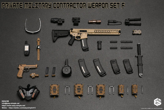 PMC Weapon Set F Ver. B - Tan M9 Pistol Set