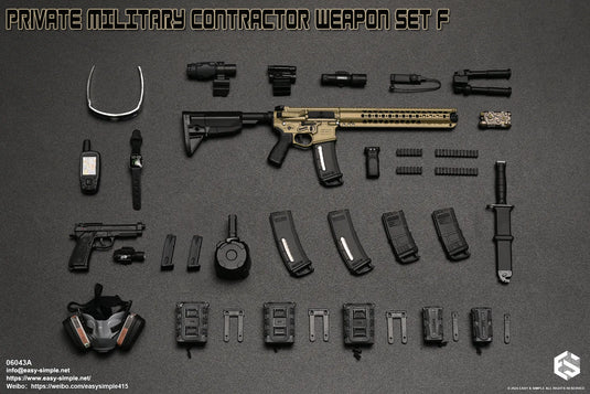 PMC Weapon Set F Ver. A - Black Foregrip