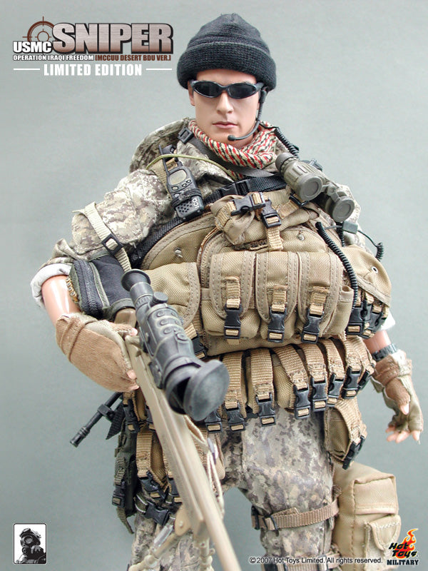 Load image into Gallery viewer, USMC Sniper OIF MCCUU Desert BDU Ver. LIMITED EDITION - MINT IN BOX
