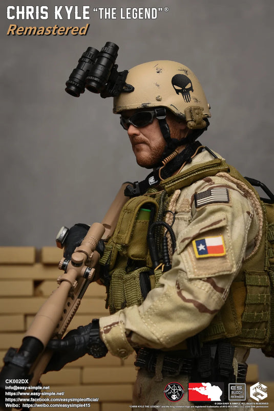 Chris Kyle "The Legend"® RMST DLX, Weapon Set & Custom Headsculpt COMBO - MINT IN BOX