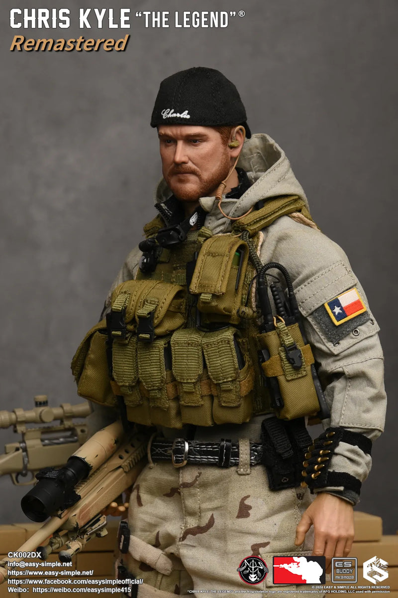 Load image into Gallery viewer, Chris Kyle &quot;The Legend&quot;® RMST DLX, Weapon Set &amp; Custom Headsculpt COMBO - MINT IN BOX
