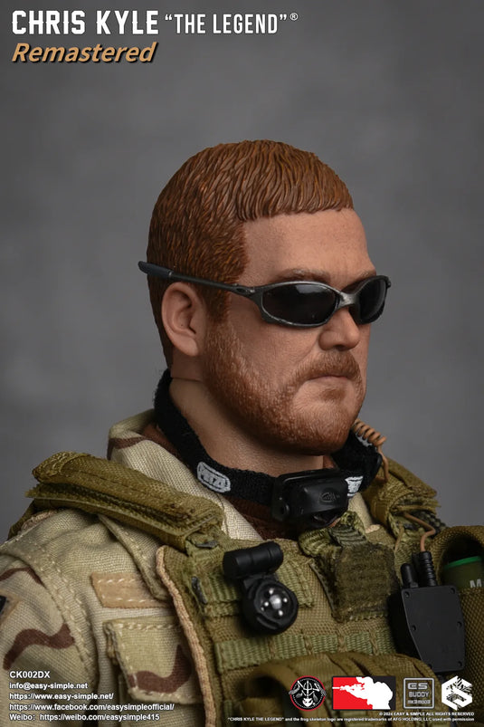 Chris Kyle "The Legend"® RMST DLX, Weapon Set & Custom Headsculpt COMBO - MINT IN BOX