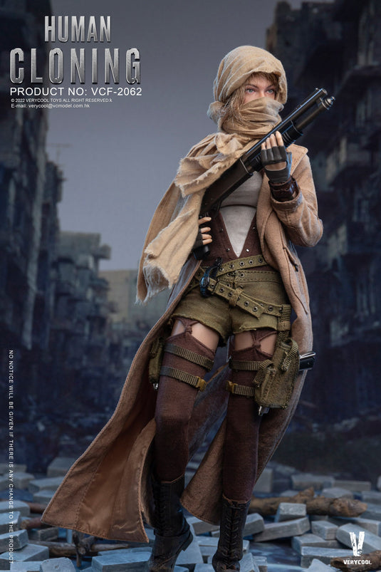 Human Cloning - Weathered Female Trench Coat