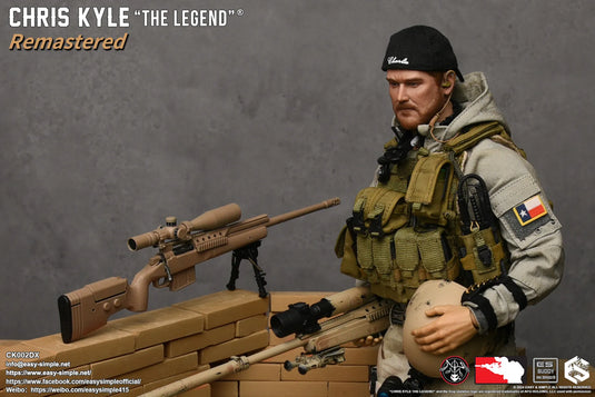 Chris Kyle "The Legend"® RMST DLX, Weapon Set & Custom Headsculpt COMBO - MINT IN BOX