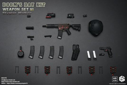 Doom's Day Weapon Set VI Ver. E - 5.56 Magazines w/Holsters (x3)