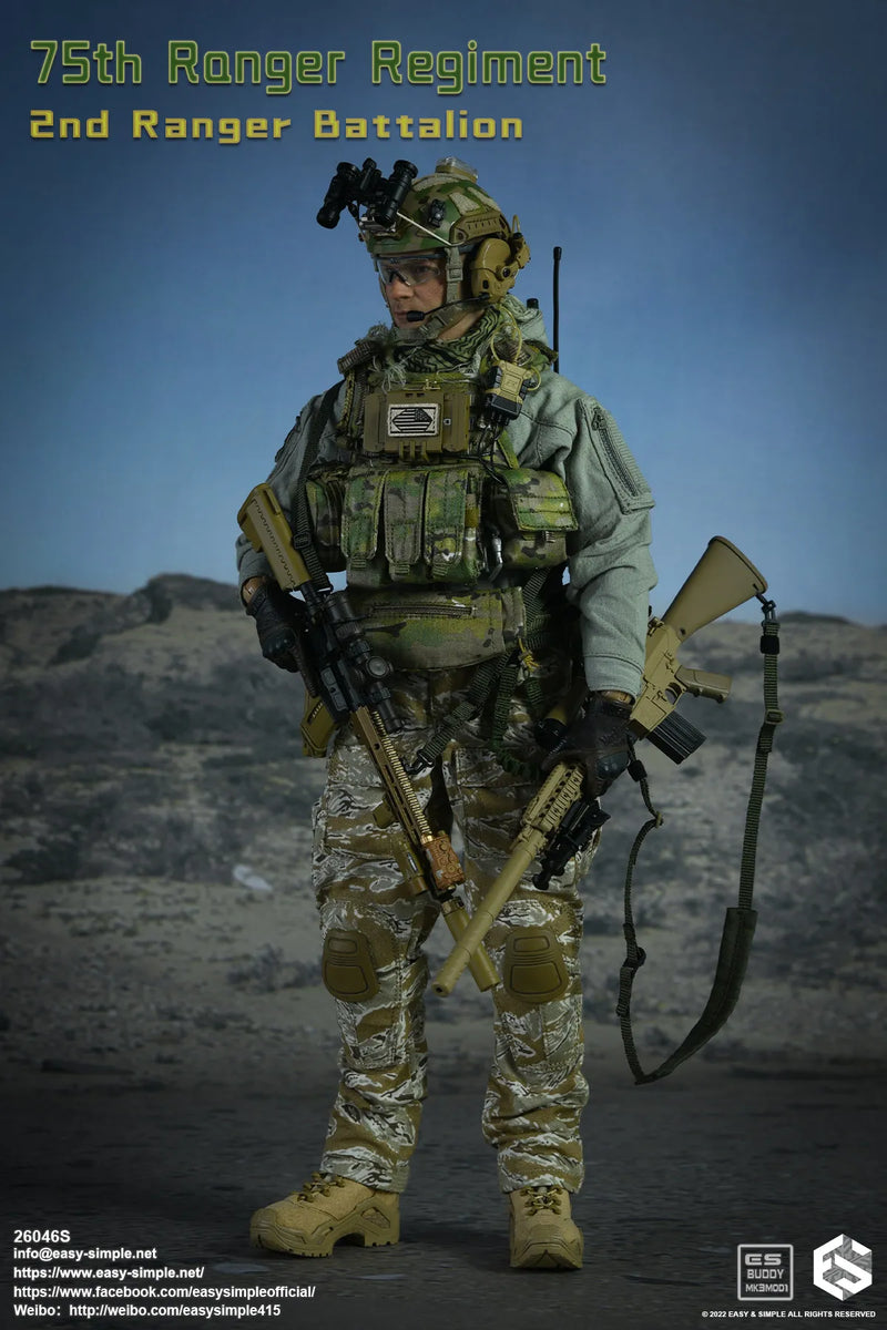 Load image into Gallery viewer, 75th Ranger Regiment S - Male Body w/Desert Tiger Stripe Pants &amp; Head
