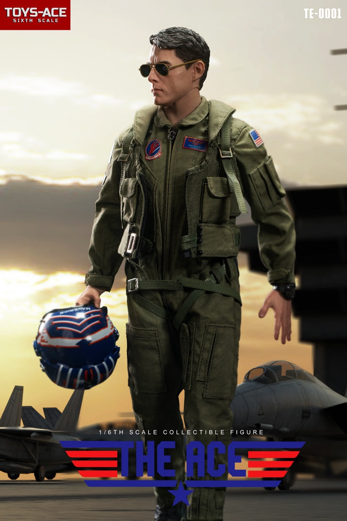 Load image into Gallery viewer, The Ace - Maverick - OD Green Nomex Flight Suit w/Patches
