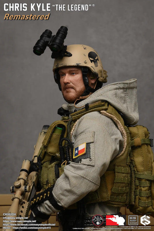 Chris Kyle "The Legend"® RMST DLX, Weapon Set & Custom Headsculpt COMBO - MINT IN BOX