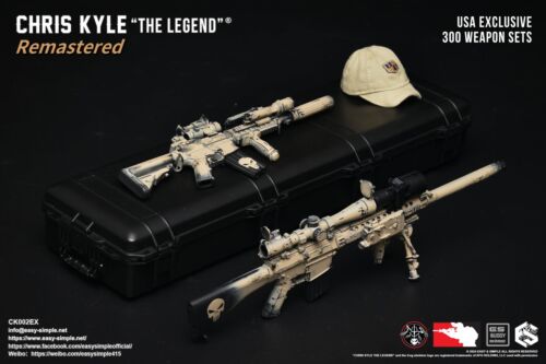 Load image into Gallery viewer, Marc Lee, Chris Kyle Deluxe &amp; Weapon Set COMBO MINT IN BOX
