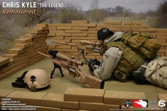 Chris Kyle "The Legend"® RMST DLX, Weapon Set & Custom Headsculpt COMBO - MINT IN BOX