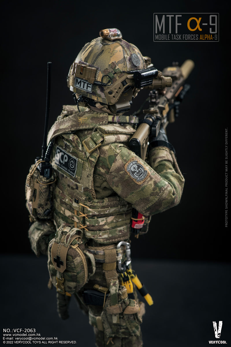 Load image into Gallery viewer, Mobile Task Force Alpha-9 - Multicam Helmet w/NVG Set
