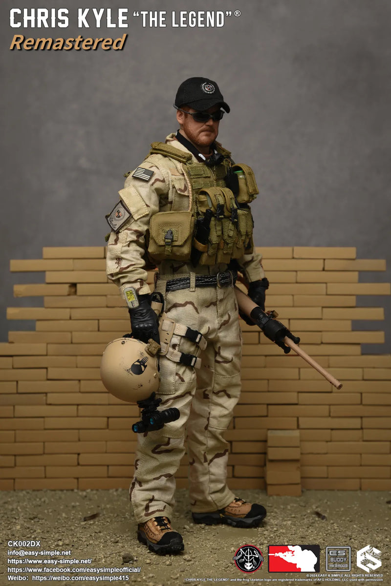 Load image into Gallery viewer, Chris Kyle &quot;The Legend&quot;® RMST DLX, Weapon Set &amp; Custom Headsculpt COMBO - MINT IN BOX
