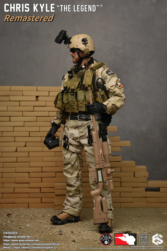 Chris Kyle "The Legend"® RMST DLX, Weapon Set & Custom Headsculpt COMBO - MINT IN BOX