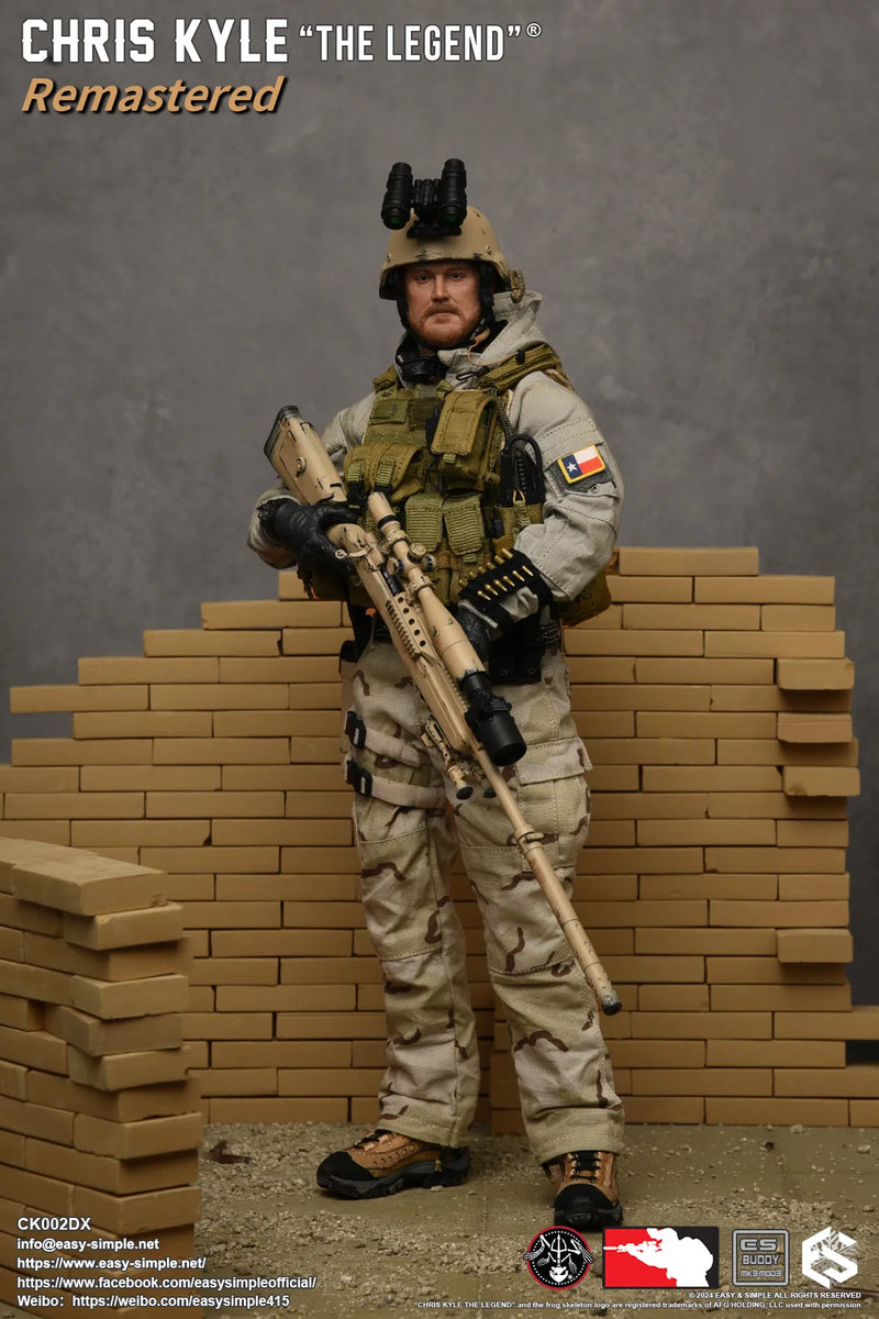 Load image into Gallery viewer, Chris Kyle &quot;The Legend&quot;® RMST DLX, Weapon Set &amp; Custom Headsculpt COMBO - MINT IN BOX
