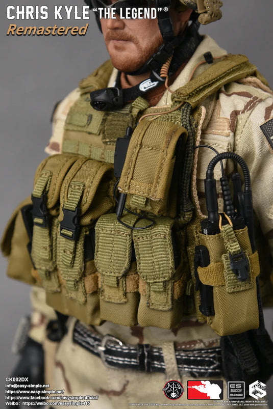 Chris Kyle "The Legend"® RMST DLX, Weapon Set & Custom Headsculpt COMBO - MINT IN BOX