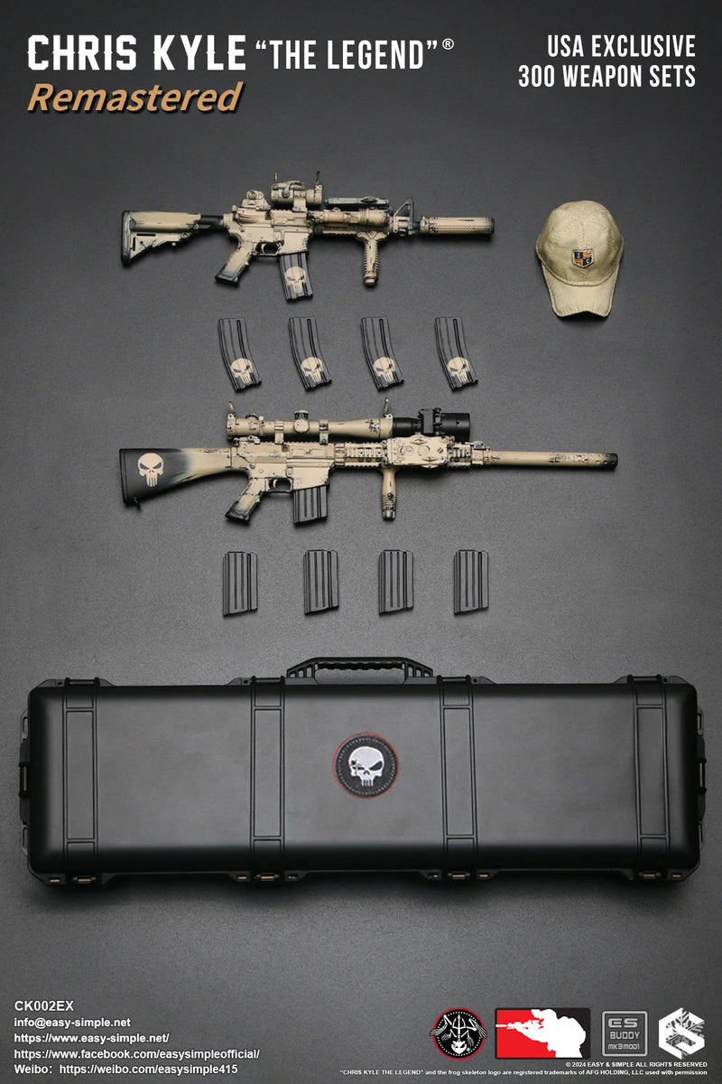 Load image into Gallery viewer, Chris Kyle &quot;The Legend&quot;® RMST DLX, Weapon Set &amp; Custom Headsculpt COMBO - MINT IN BOX
