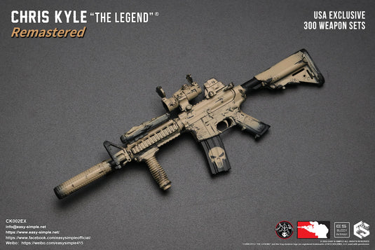 Chris Kyle "The Legend"® RMST DLX, Weapon Set & Custom Headsculpt COMBO - MINT IN BOX