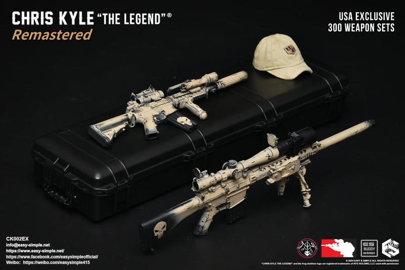 Load image into Gallery viewer, Chris Kyle &quot;The Legend&quot;® RMST DLX, Weapon Set &amp; Custom Headsculpt COMBO - MINT IN BOX
