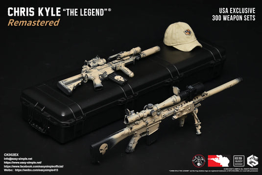 Chris Kyle "The Legend"® RMST DLX, Weapon Set & Custom Headsculpt COMBO - MINT IN BOX