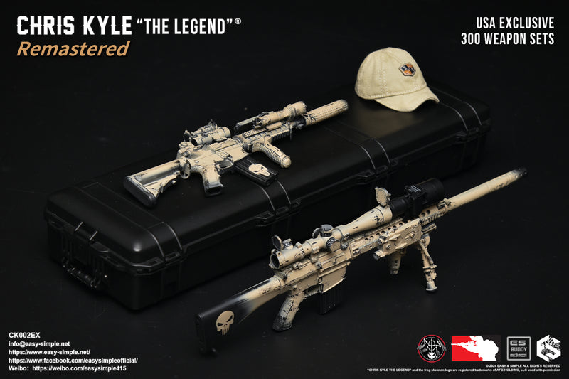 Load image into Gallery viewer, Chris Kyle &quot;The Legend&quot;® Remastered Exclusive Weapon Set- MINT IN BOX
