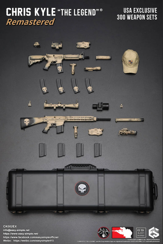 Chris Kyle "The Legend"® RMST DLX, Weapon Set & Custom Headsculpt COMBO - MINT IN BOX